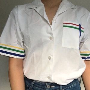 vintage retro button down shirt